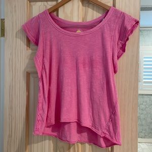 Anthropologie Hot Pink Shirt